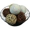 Blue Donuts 4 Inch Decorative Balls for Centerpiece Bowl Fillers, Wicker, 6 Pack BD3486623 - alternate 5